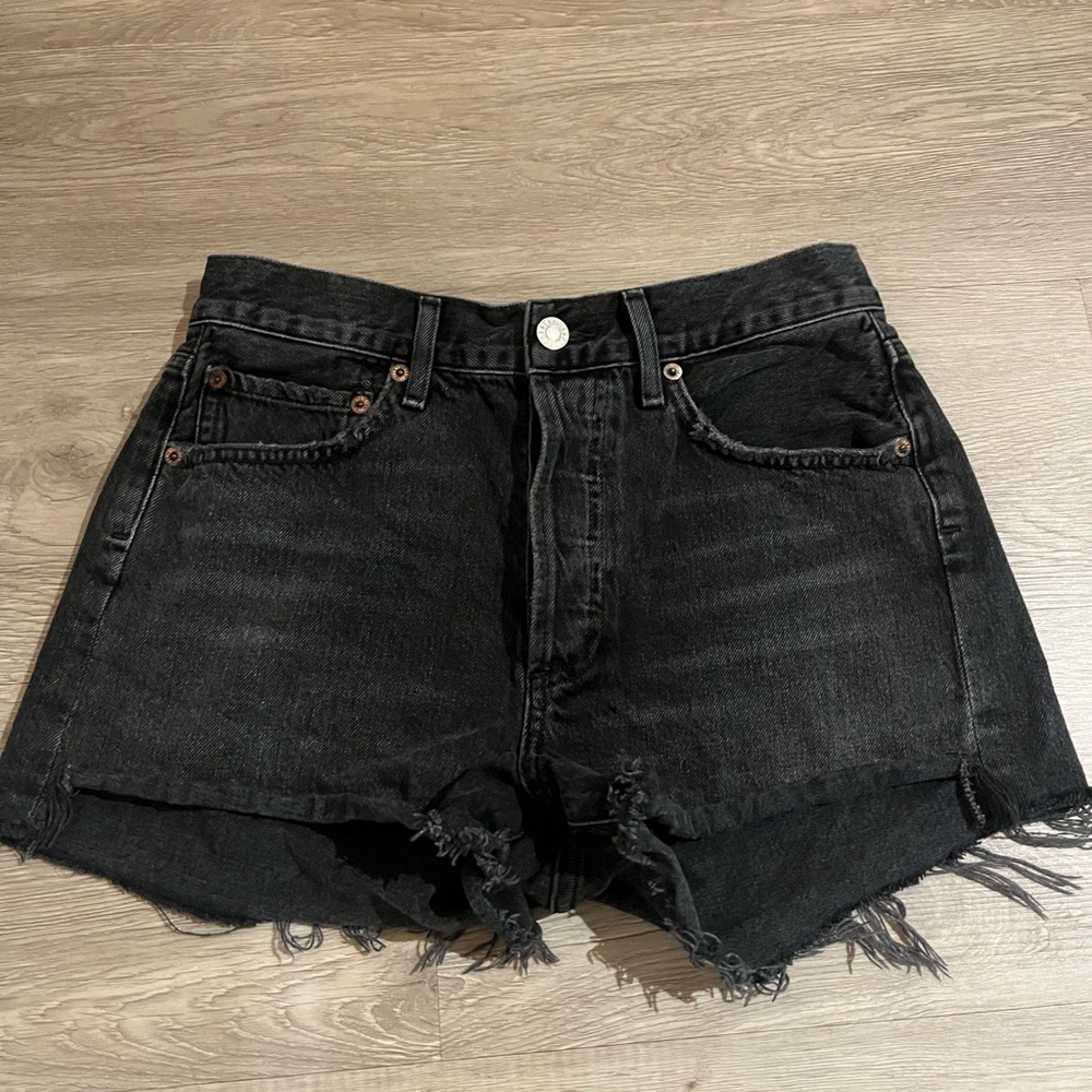 Agolde Parker high rise black short size 25